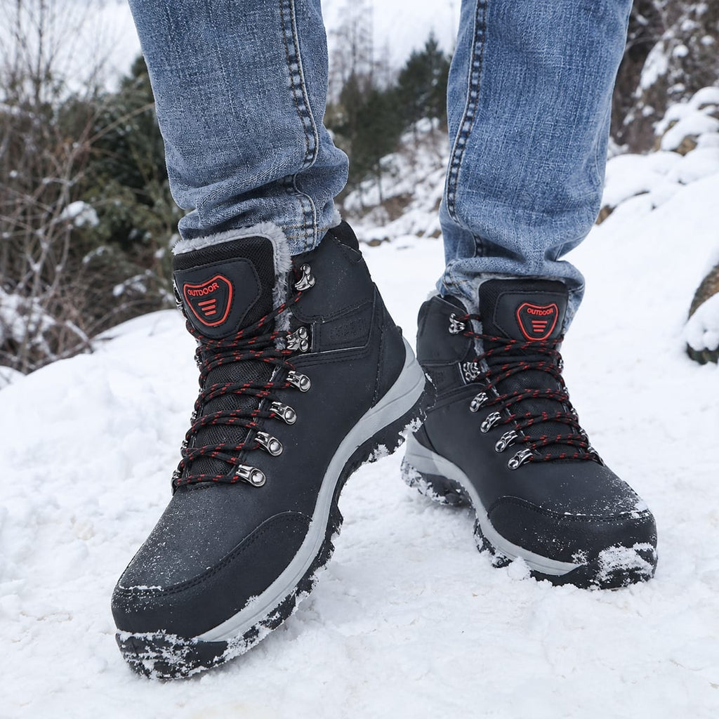 Gefütterte Winterstiefel | Wasserabweisendes Obermaterial & TPR-Profilsohle | Schnürstiefel in EU 39–46 | Schmid