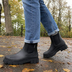 Wasserdichte Stiefeletten | Synthetik & Textilfutter | Profilierte Gummisohle mit Elastischen Seiteneinsätzen | Schmid