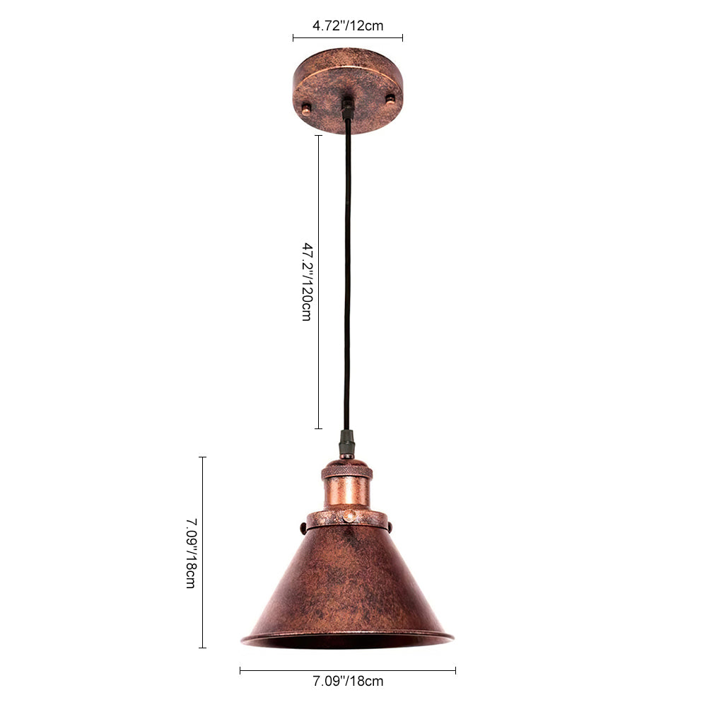 Industrielle Vintage Antik Kupfer Pendelleuchte | Retro Deckenlampe Für Wohnzimmer Esszimmer Und Küche