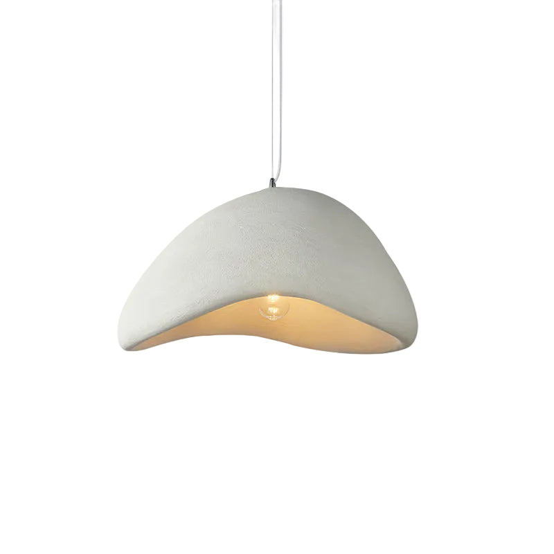 Wabi-Sabi Pendelleuchte aus Gewebe – Deckenlampe für Innenräume