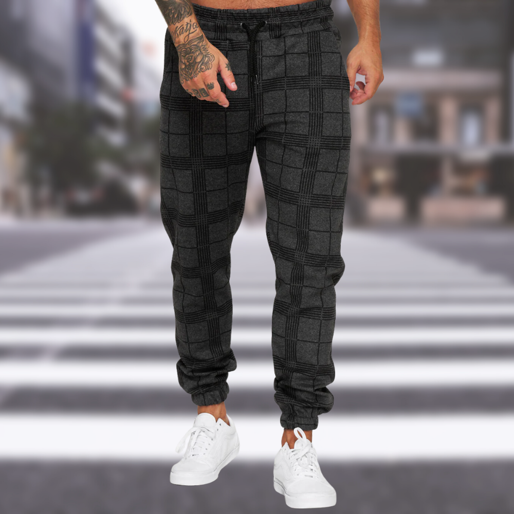 Felix | chino-hose mit karomuster