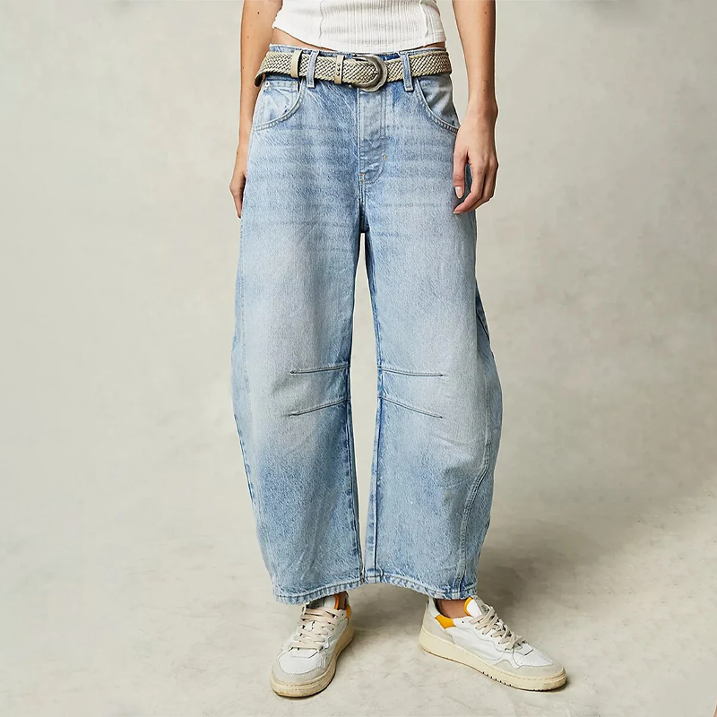 Jeans l mit weitem Bein für Damen