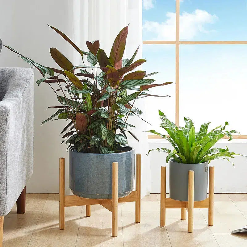 Holz Pflanzenständer | Vielseitiges Pflanzenregal Für Wohnzimmer, Balkon & Garten