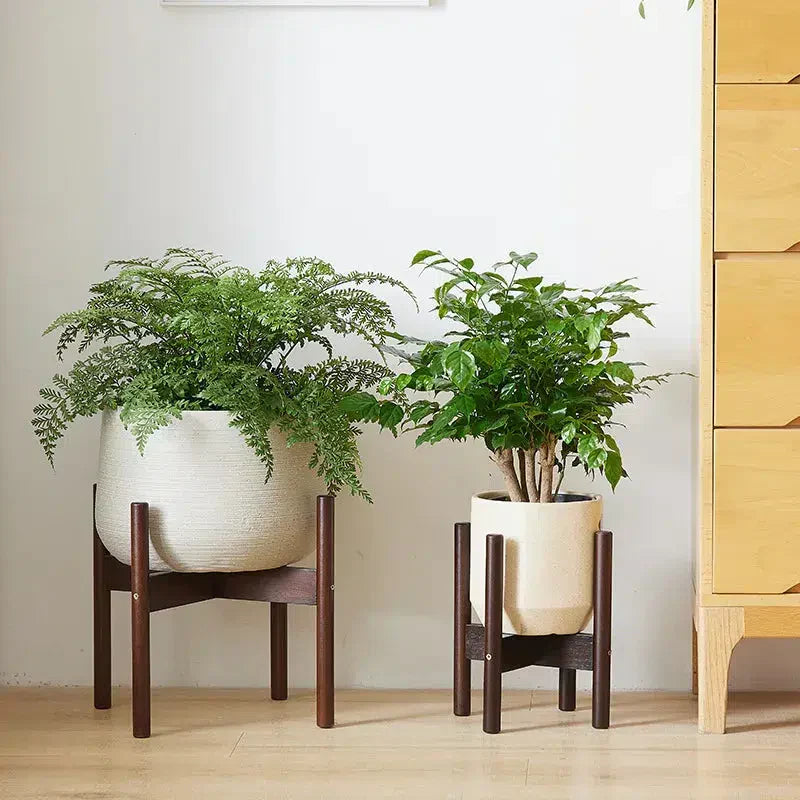 Holz Pflanzenständer | Vielseitiges Pflanzenregal Für Wohnzimmer, Balkon & Garten