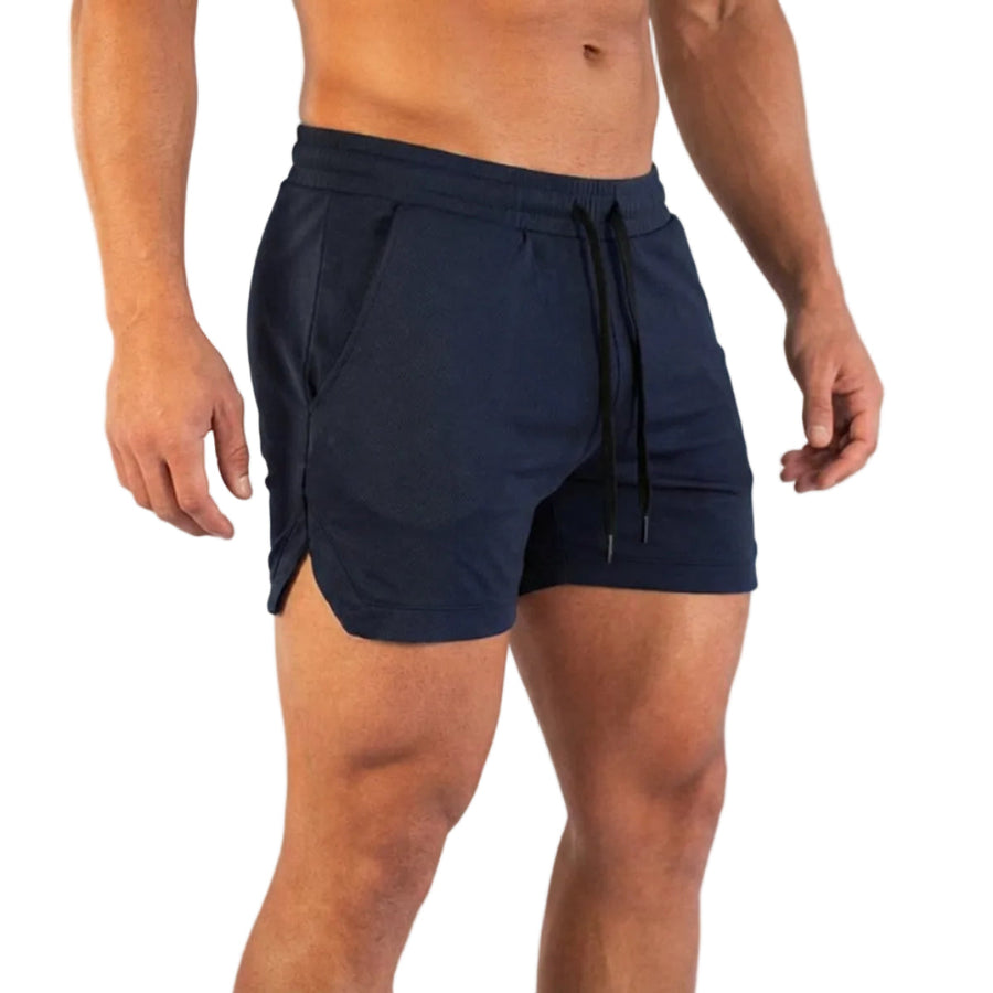 Herren Trainingsshorts | Leichte Shorts mit Kordelzug und Seitentaschen | Sport- und Alltagsgebrauch | Schmid