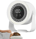 Tragbarer Tischventilator | Wiederaufladbarer Ventilator mit 10 Geschwindigkeitsstufen | USB-C-Ventilator für Zuhause und Büro | Schmid