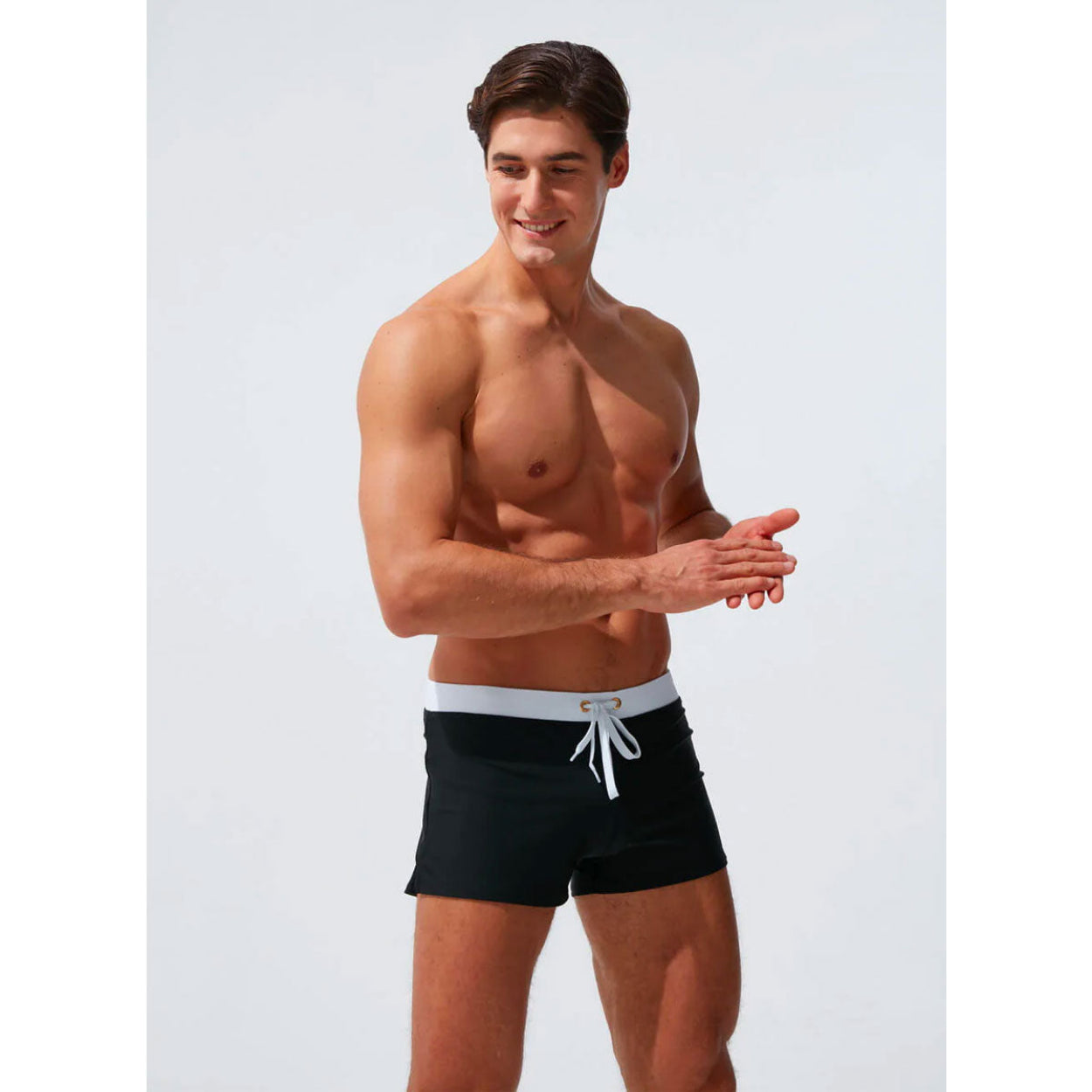 Moderne Herren Badehose – Schnelltrocknende Badeshorts Mit Elastischem Bund
