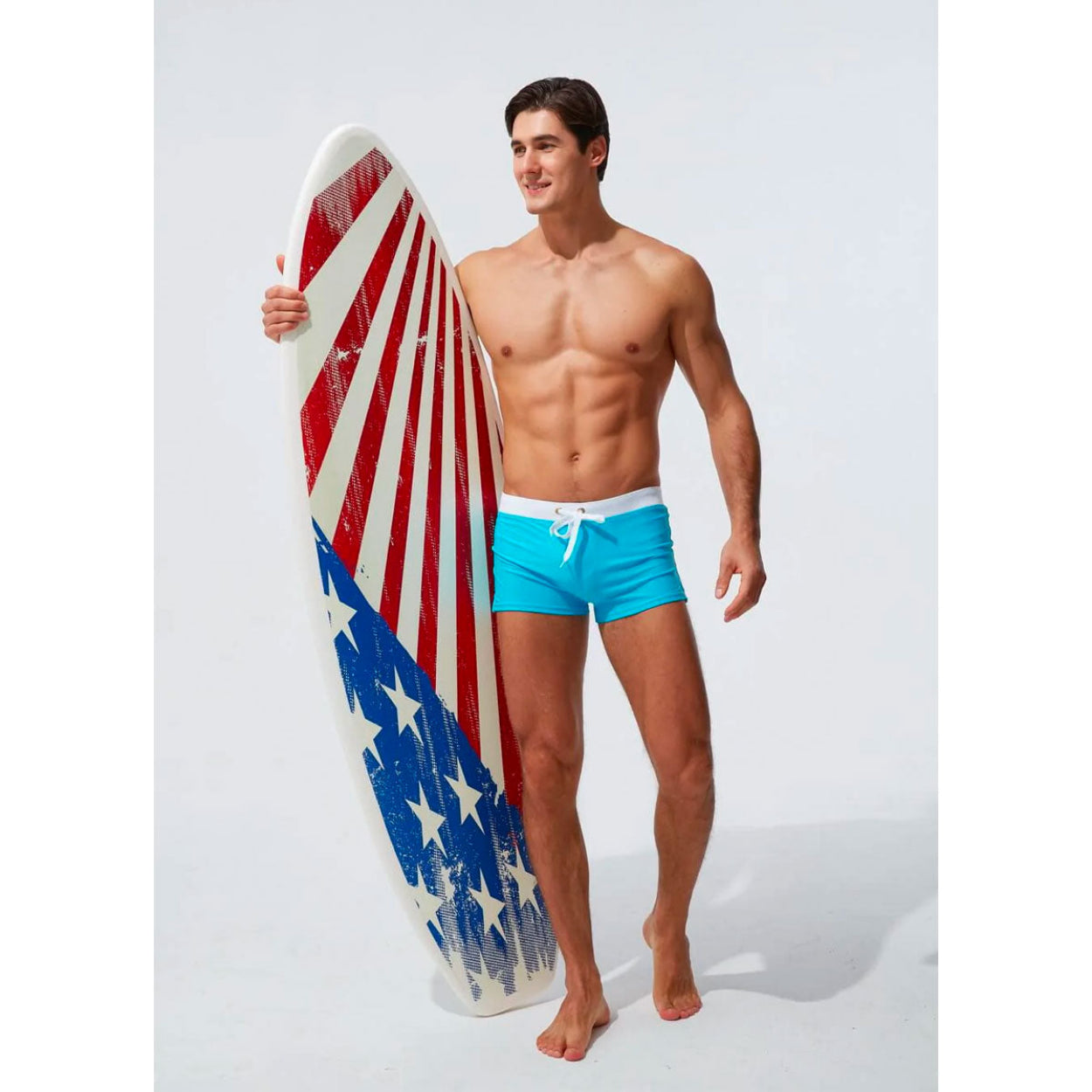 Moderne Herren Badehose – Schnelltrocknende Badeshorts Mit Elastischem Bund