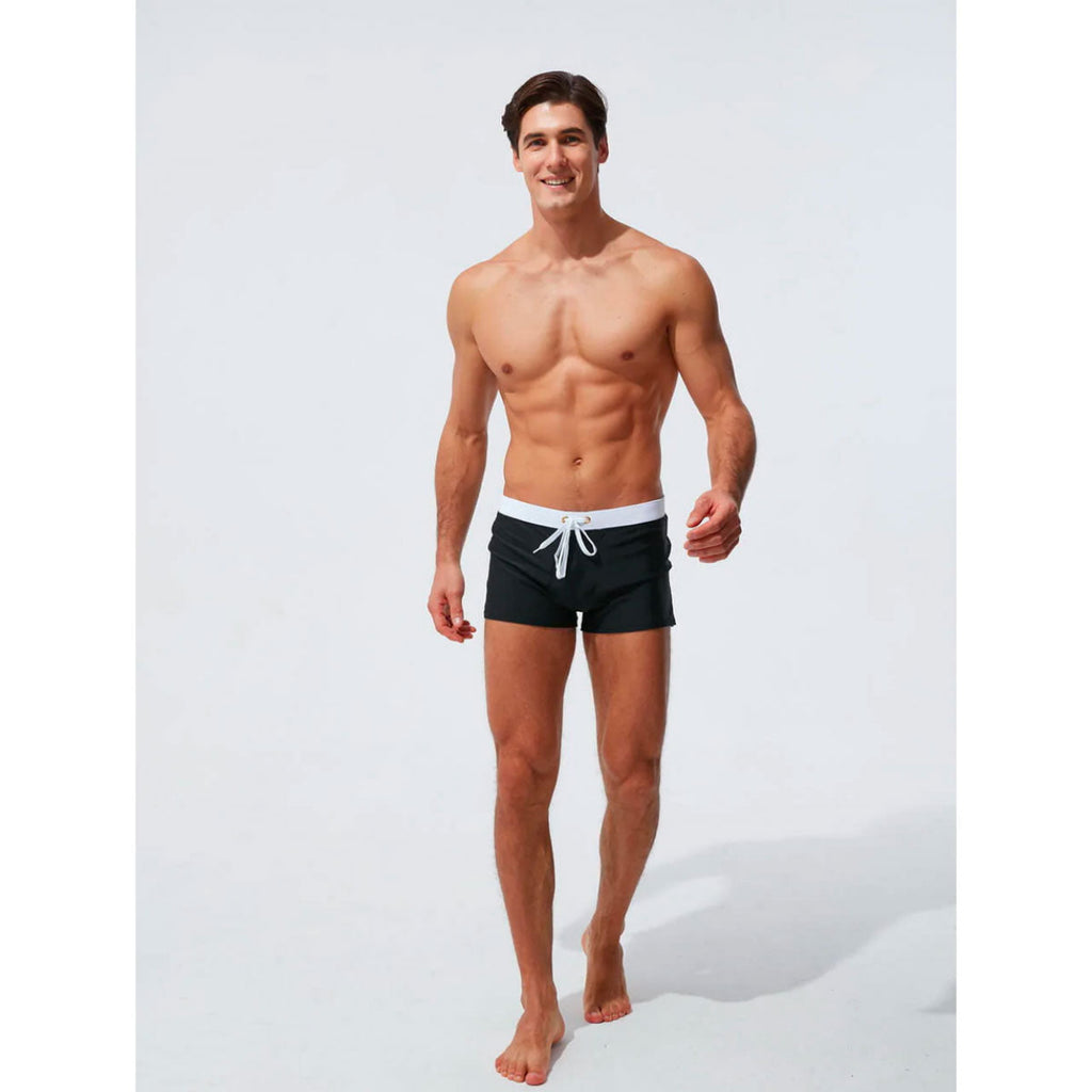 Moderne Herren Badehose – Schnelltrocknende Badeshorts Mit Elastischem Bund