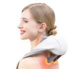 Kabelloses Massagegerät | Massagegerät mit 6 rotierenden Massageköpfen und Wärmefunktion | USB-C wiederaufladbar | Schmid