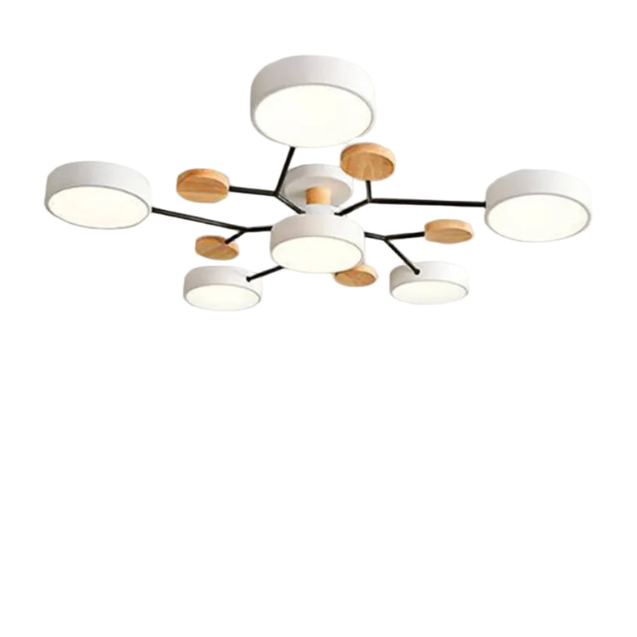 Slim Deckenlampe – Metall, Rund Design, 90–260V