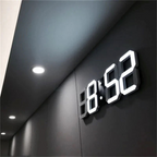 LED Digitaluhr mit 3D-Display – Wand- oder Tischuhr, LED-Anzeige