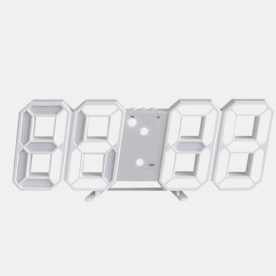 LED Digitaluhr mit 3D-Display – Wand- oder Tischuhr, LED-Anzeige