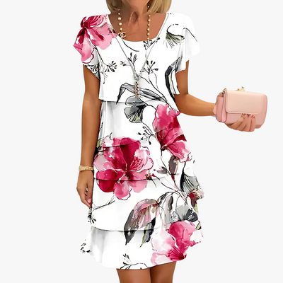 Elegantes | damen maxikleid mit blumenmuster