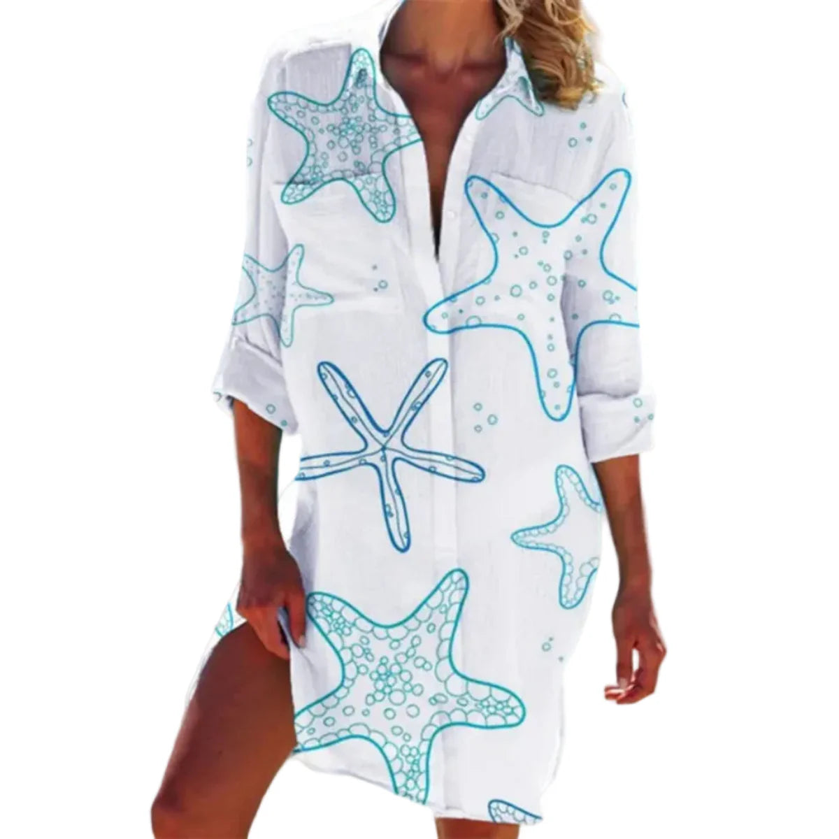 Damenbluse mit Blumenprint | Locker sitzende Kurzarm-Knopfbluse aus Baumwollmischung | Alltagstauglich | Schmid