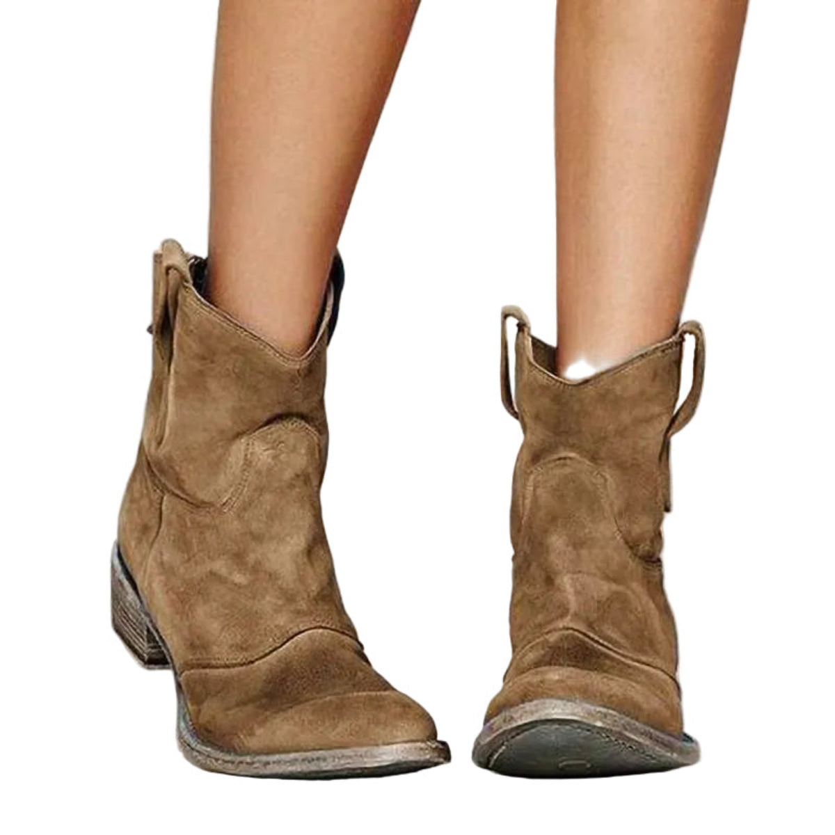 Carlotta - Stiefeletten im Western-Stil mit Blockabsatz