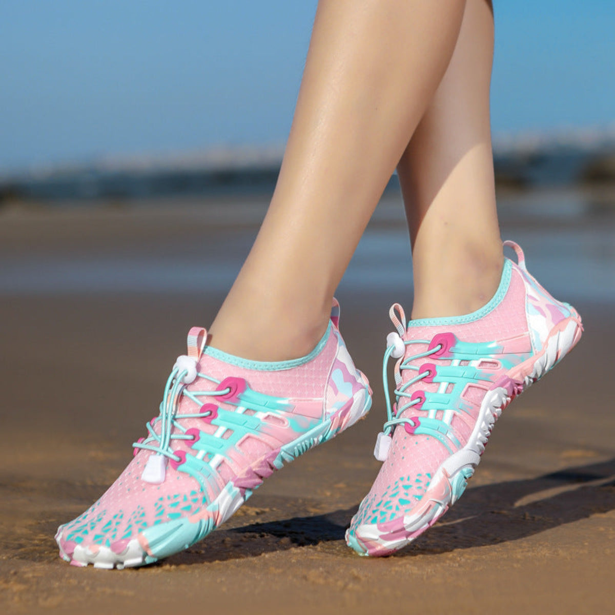 Barfußschuhe | Mesh-Wasserschuhe mit Flexibler Sohle | Für Outdoor- und Wasseraktivitäten | Schmid