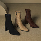 Sienna Suede Stiefel – Damen Mid-Calf Boots aus Wildleder-Look