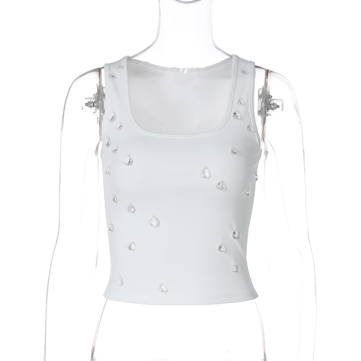Liora - Crop Top Kurzärmliges Damenoberteil mit dekorativem Detail