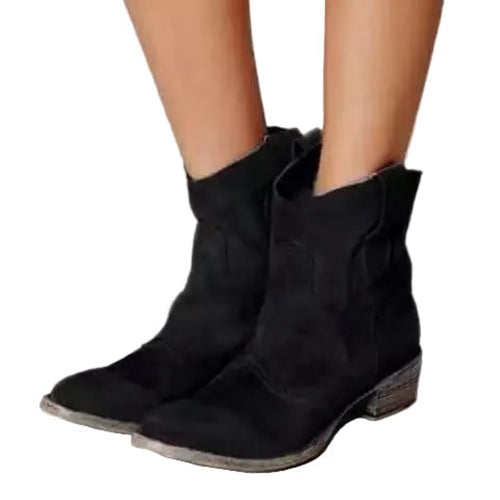 Carlotta - Stiefeletten im Western-Stil mit Blockabsatz