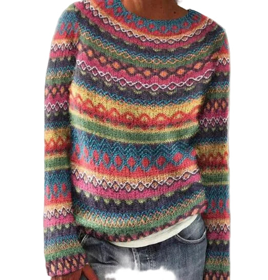 Manonin - Damen Norweger Pullover