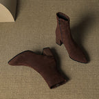Sienna Suede Stiefel – Damen Mid-Calf Boots aus Wildleder-Look