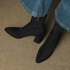 Sienna Suede Stiefel – Damen Mid-Calf Boots aus Wildleder-Look