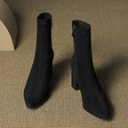 Sienna Suede Stiefel – Damen Mid-Calf Boots aus Wildleder-Look