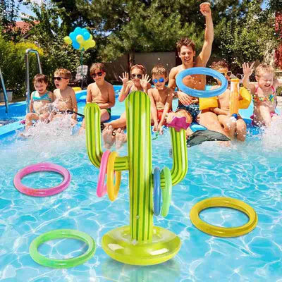 Cactusfun | Aufblasbares Kaktus Pool Spielset Für Grillpartys Sommer Und Outdoor Spaß