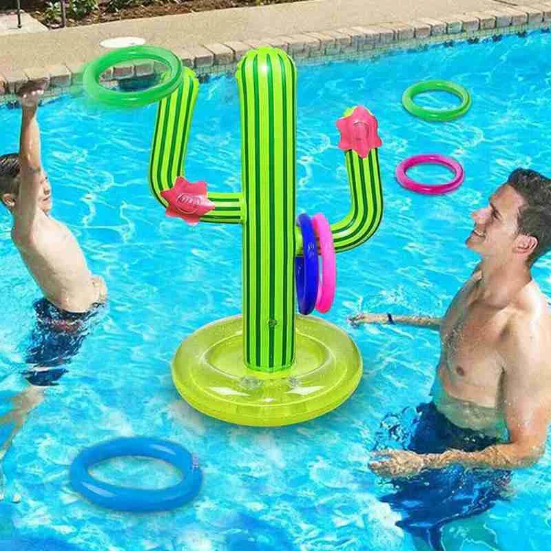 Cactusfun | Aufblasbares Kaktus Pool Spielset Für Grillpartys Sommer Und Outdoor Spaß