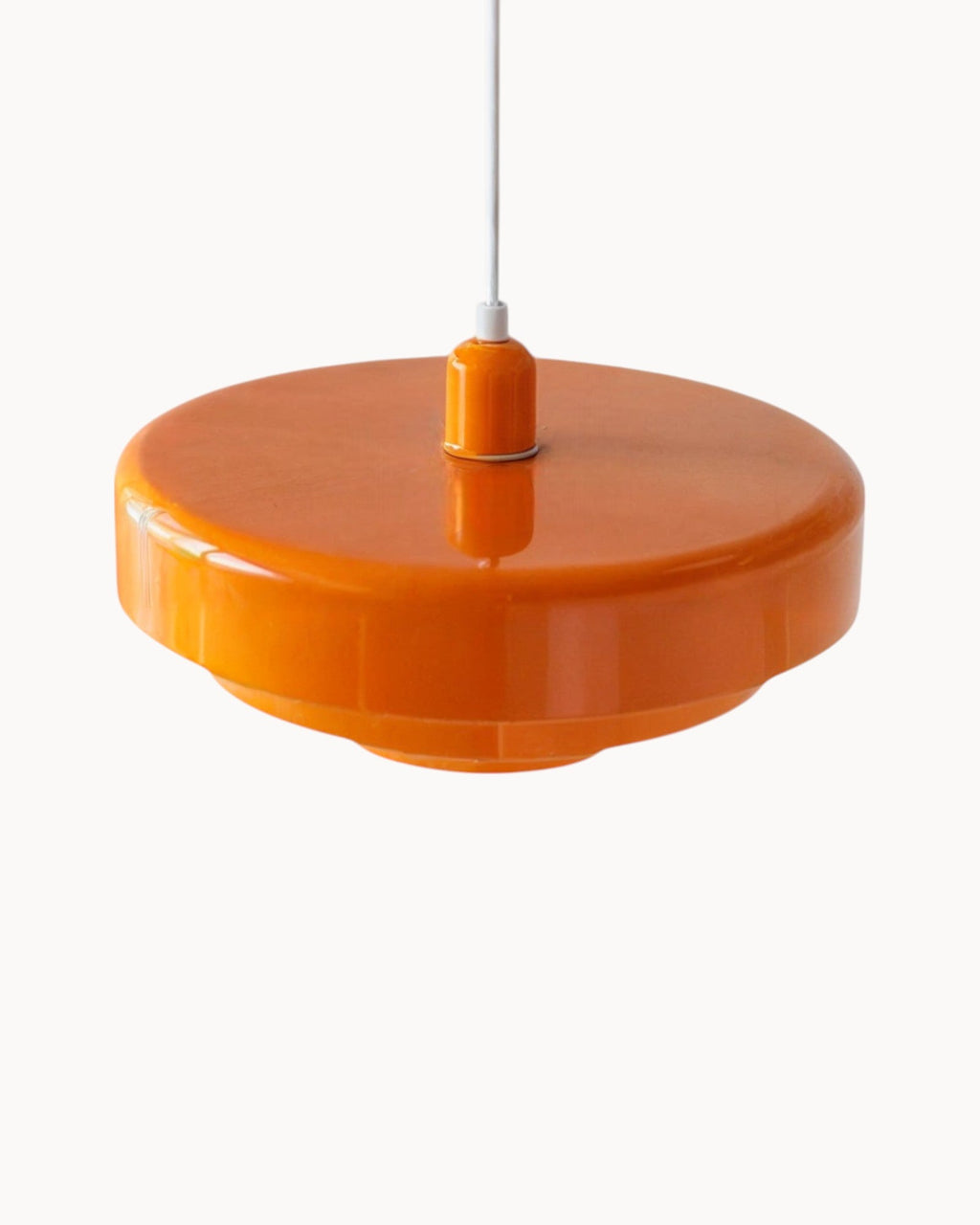 Mid-Century Pendelleuchte – Aluminium und Eisen, E27, höhenverstellbar, Ø35 cm