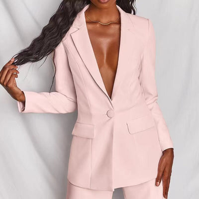 Eleganter l Blazer und Hosenset