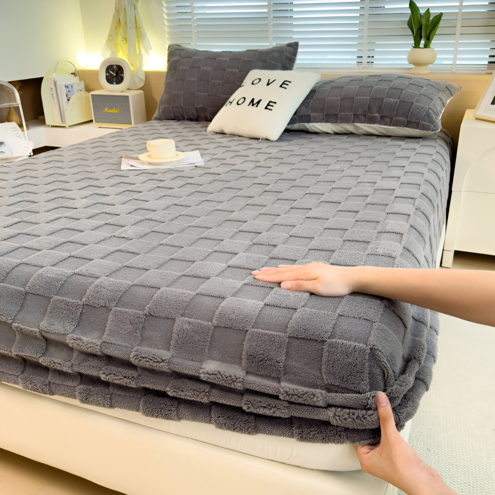Premium Flauschiges Winterbettlaken – Rutschfest und Atmungsaktiv