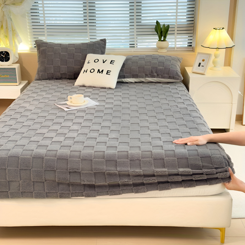 Premium Flauschiges Winterbettlaken – Rutschfest und Atmungsaktiv