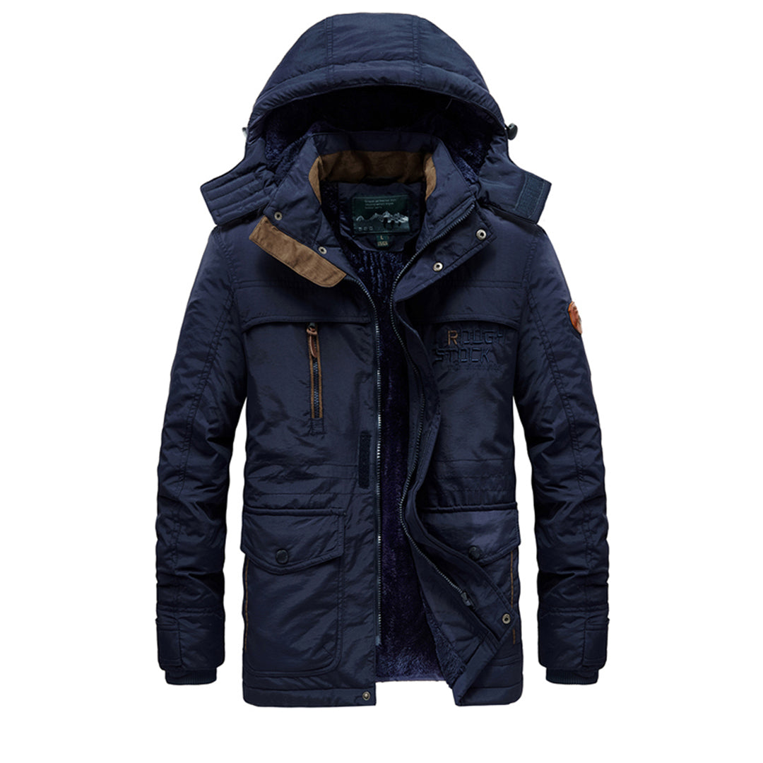 Wasserabweisende Jacke - mit verstellbarer Kapuze und Taschen‑Details
