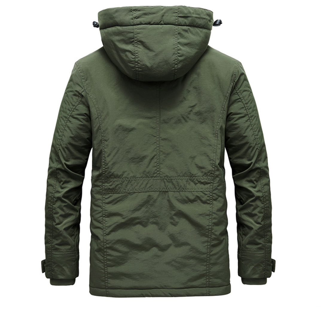 Wasserabweisende Jacke - mit verstellbarer Kapuze und Taschen‑Details