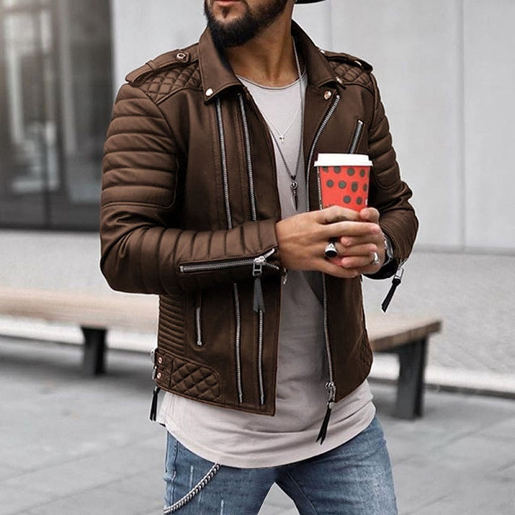 Moderne Jacke - mit Langen Ärmeln, Reißverschluss Vorne und Sicheren Taschen