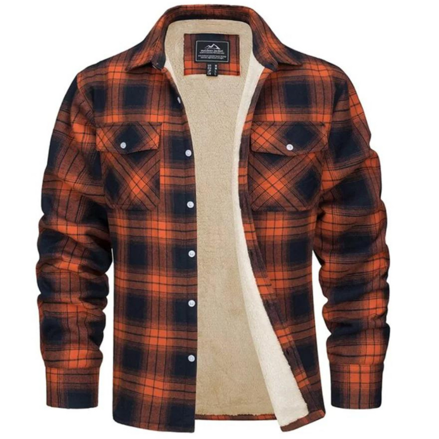 Horizon fleecegefütterte Karomuster-Jacke – Freizeitjacke