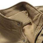 Herren Weste aus 100% Baumwolle | Reguläre Passform Freizeitweste mit Mehrfachtaschen | Wandern und Reisen | Schmid