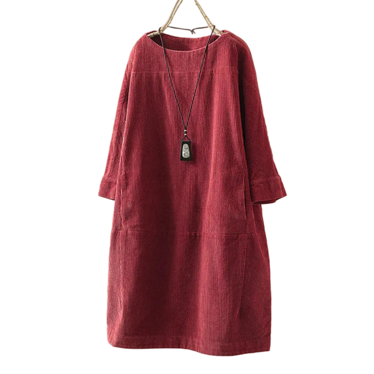 Damen A-Linien-Kleid | Polyester- und Nylonkleid mit Rundhalsausschnitt | Reguläre Passform für Alltag und Freizeit | Schmid