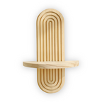 Geometrisches Wandregal aus Holz – 35 cm