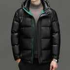 Winter Herren Daunenjacke | Mit Kapuze Und Langarm Für Wärme Und Komfort