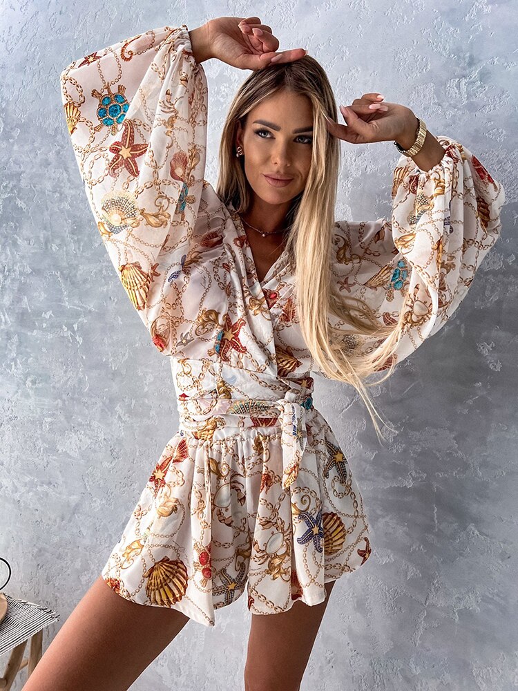 Damen Jumpsuit aus Baumwolle und Polyester | Jumpsuit mit Lässiger Passform | Leichter Sommerstil für Freizeit und Urlaub | Schmid