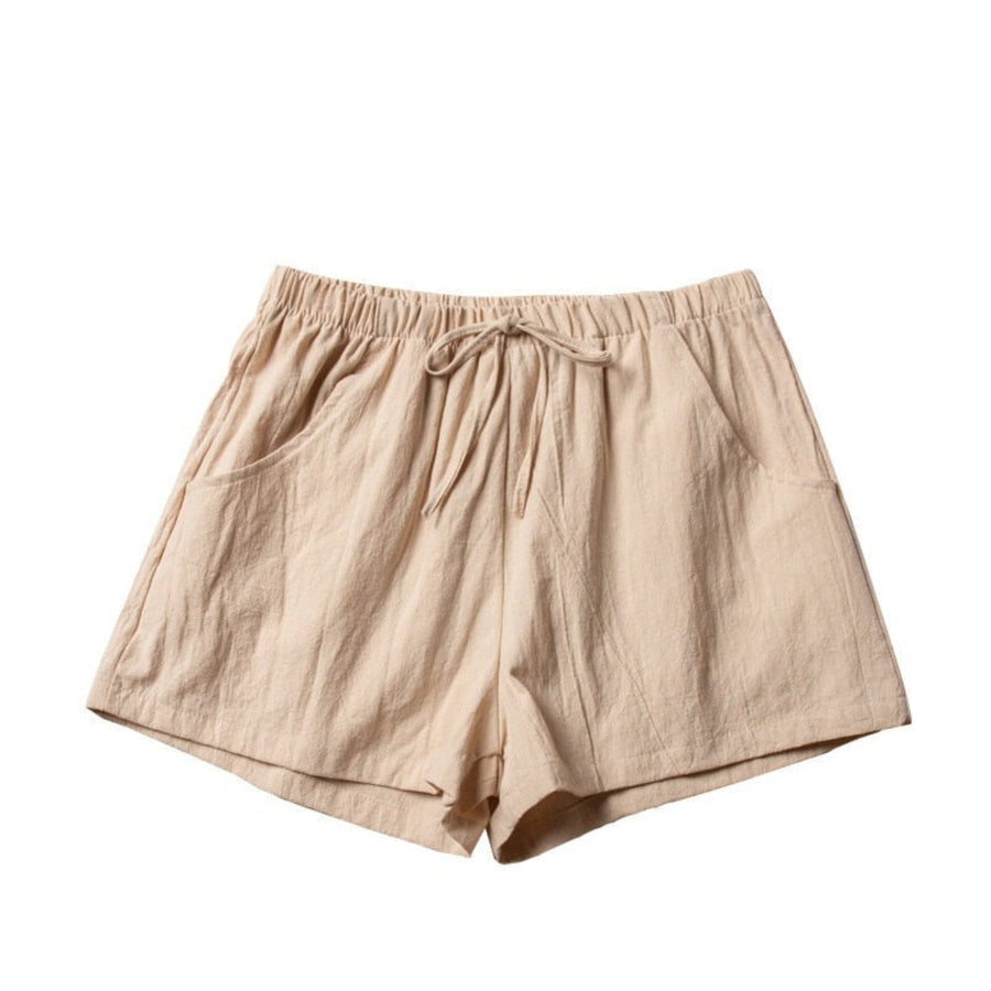 Lindy - Shorts Leinen- und Baumwollmischung