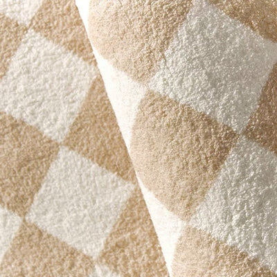 Teppich Aus Kaschmir Mit Schachbrettmuster | Luxuriös & Elegant Für Zuhause