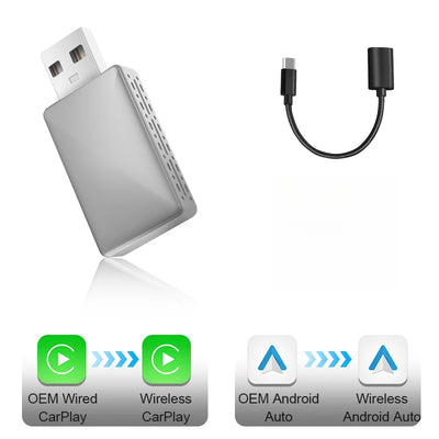 Wireless CarPlay / Android Auto Adapter – Smart AI Box