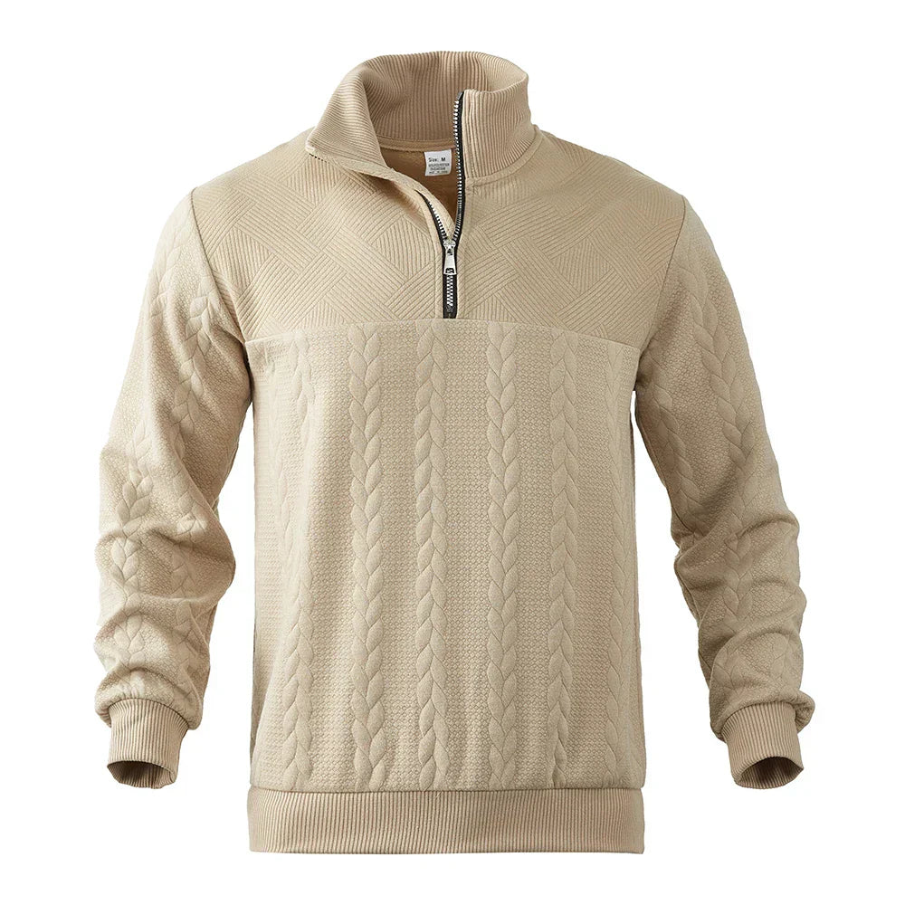 Camden Sweatshirt mit Viertel‑Reißverschluss – Herren Langarm‑Sweatshirt