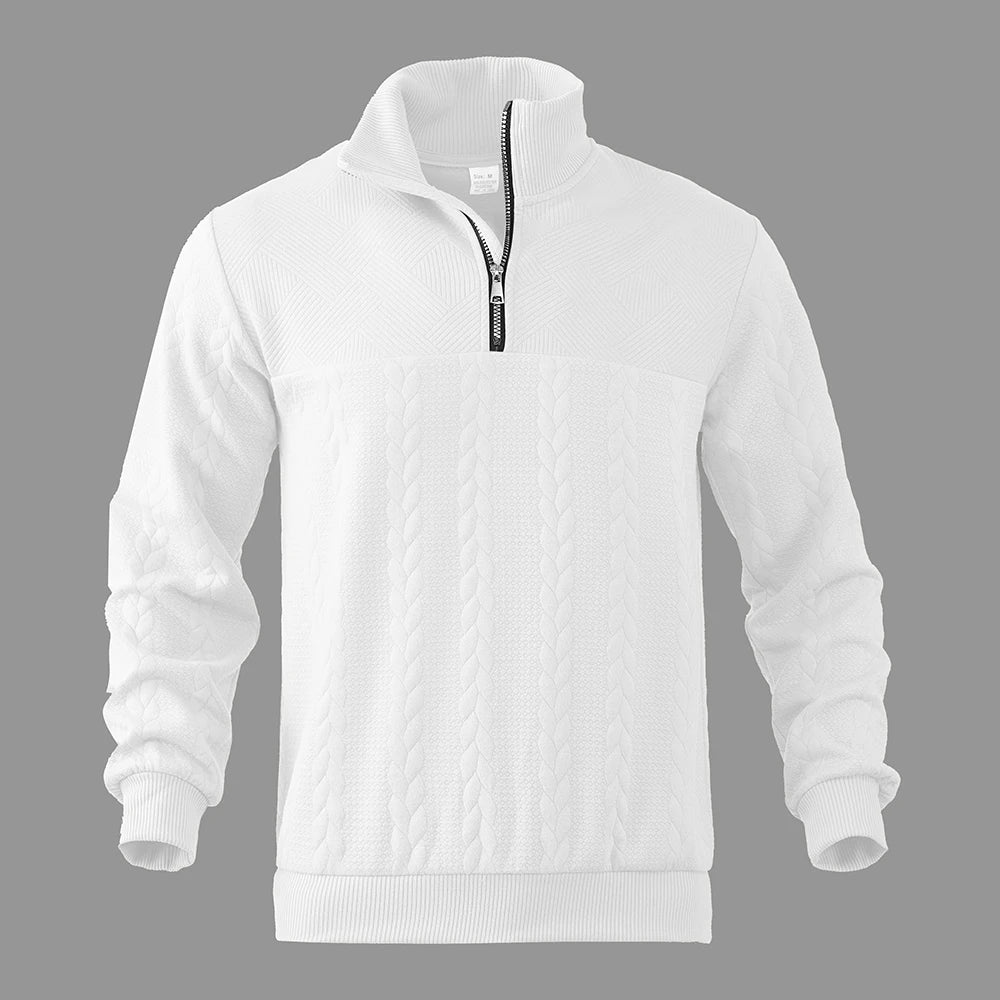 Camden Sweatshirt mit Viertel‑Reißverschluss – Herren Langarm‑Sweatshirt