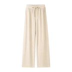 Damen Sommerhosen Mit Hoher Taille | Locker Sitzende Hosen Mit Schnürung Für Warme Tage | Schmid