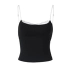 Damen Crop Top | Off-Shoulder Rückenfreies Cami Top | Reguläre Passform aus Polyester für Alltag und Freizeit | Schmid